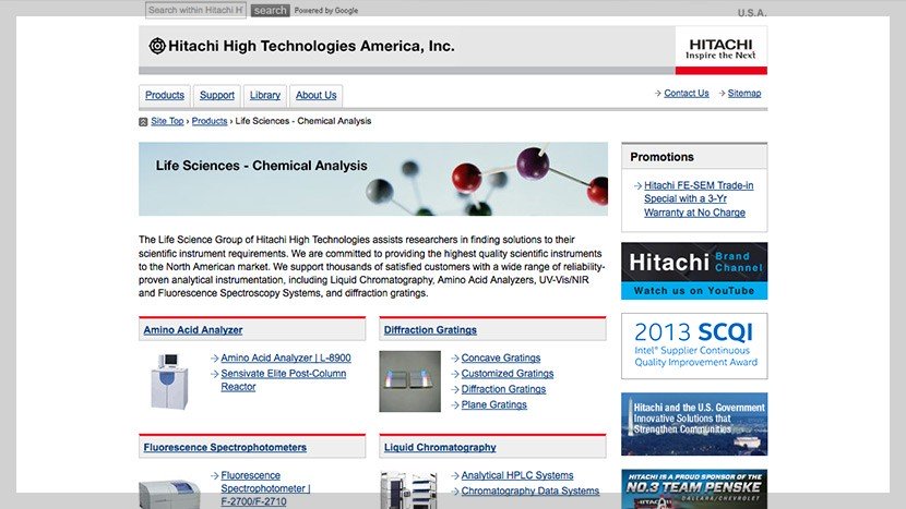 Hitachi Website