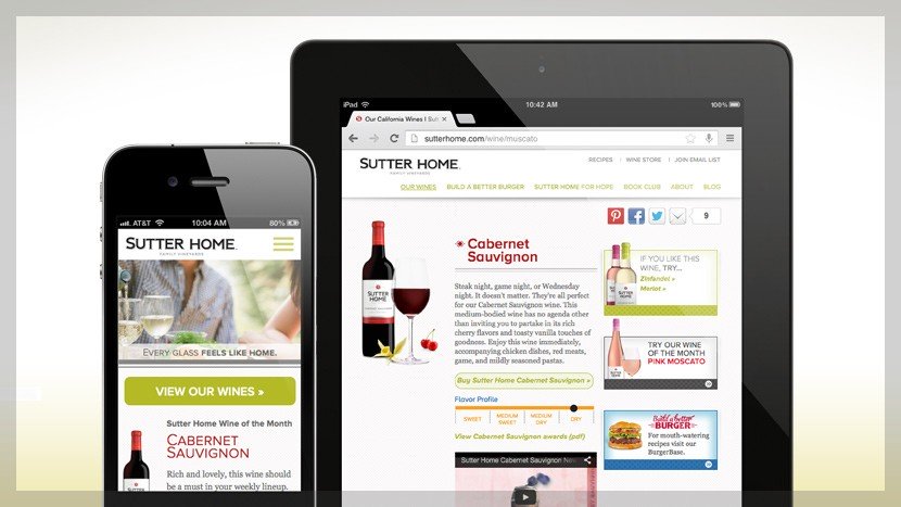 Sutter Home Website