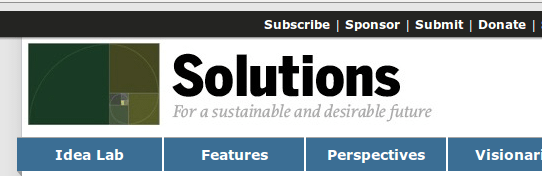 Solutions Journal Header